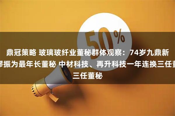 鼎冠策略 玻璃玻纤业董秘群体观察：74岁九鼎新材缪振为最年长董秘 中材科技、再升科技一年连换三任董秘
